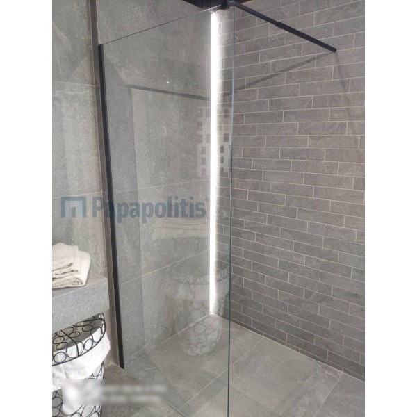 Καμπίνα ντουζιέρας ευθύγραμμη 90x200 8mm σταθερή Graphite επιφάνεια: Γυαλιστερή, χρώμα: Γκρι Ευθύγραμμες Καμπίνα ντουζιέρας ευθύγραμμη 90x200 8mm σταθερή Graphite επιφάνεια: Γυαλιστερή, χρώμα: Γκρι Ευθύγραμμες