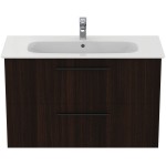 Furniture base with washbasin 104x46x64,5 material: Wood composite 1 basin wall mounted, color: Wenge Furniture base with washbasin 104x46x64,5 material: Wood composite 1 basin wall mounted, color: Wenge