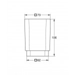 Ποτηροθήκη από κρύσταλλο επικαθήμενος τύπος / επίτοιχος τύπος επιφάνεια: Ματ Ποτηροθήκες