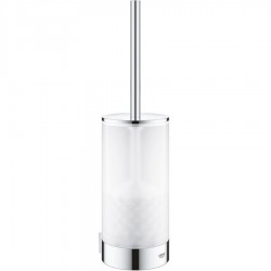 Brush (broom) material: Brass Wall-mounted, color: Chrome surface: Glossy Toilet brush holders