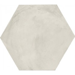 Floor tiles 25x21,6 Italy esagono, naturale, 9mm, style: cotto 1st choice surface: Matt, hue: White Plain tiles