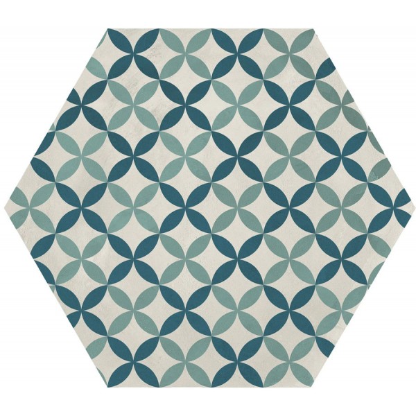 Patchwork πλακιδίου 20x20 Ιταλίας, σχήμα: Εξάγωνο Α’ διαλογής επιφάνεια: Ματ Astro Esagono, naturale, 9mm, απόχρωση: Mix Patchwork