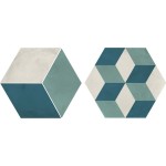 Patchwork tile 25x21,6 Italy, shape: Hexagon 1st choice surface: Matt Mix Esagono, naturale, 9mm, hue: Mix Patchworks