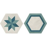 Patchwork tile 25x21,6 Italy, shape: Hexagon 1st choice surface: Matt Mix Esagono, naturale, 9mm, hue: Mix Patchworks