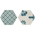 Patchwork tile 25x21,6 Italy, shape: Hexagon 1st choice surface: Matt Mix Esagono, naturale, 9mm, hue: Mix Patchworks