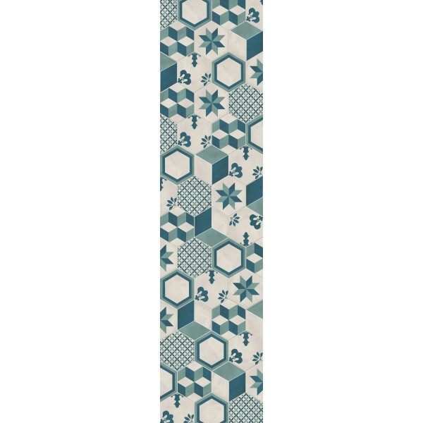 Patchwork tile 25x21,6 Italy, shape: Hexagon 1st choice surface: Matt Mix Esagono, naturale, 9mm, hue: Mix Patchworks