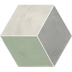 Patchwork tile 25x21,6 Italy, shape: Hexagon 1st choice surface: Matt Rombo Esagono, naturale, 9mm, hue: Mix Patchworks