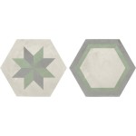 Patchwork tile 25x21,6 Italy, shape: Hexagon 1st choice surface: Matt Mix Esagono, naturale, 9mm, hue: Mix Patchworks Patchwork tile 25x21,6 Italy, shape: Hexagon 1st choice surface: Matt Mix Esagono, naturale, 9mm, hue: Mix Patchworks