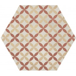 Patchwork πλακιδίου 25x21,6 Ιταλίας, σχήμα: Εξάγωνο Α’ διαλογής επιφάνεια: Ματ Astro Esagono, naturale, 9mm, απόχρωση: Mix Patchwork