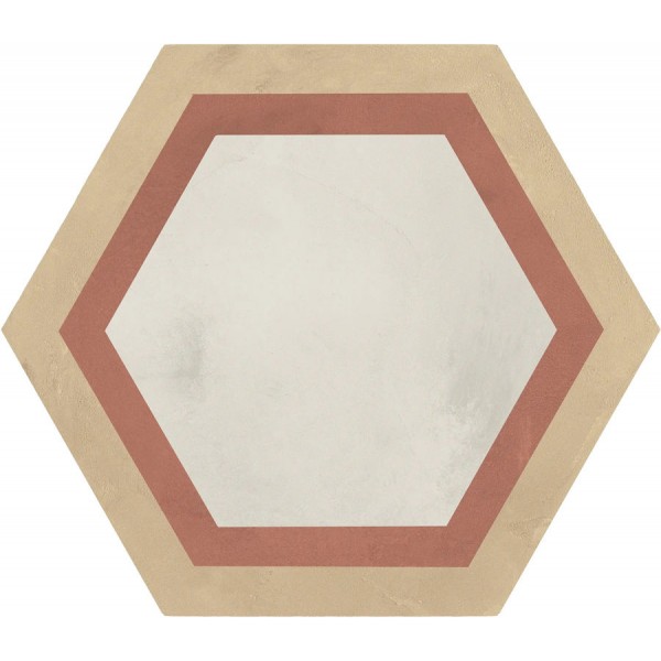 Patchwork tile 25x21,6 Italy, shape: Hexagon 1st choice surface: Matt Cornice Esagono naturale, 9mm, hue: Beige Patchworks Patchwork tile 25x21,6 Italy, shape: Hexagon 1st choice surface: Matt Cornice Esagono naturale, 9mm, hue: Beige Patchworks