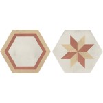 Patchwork tile 25x21,6 Italy, shape: Hexagon 1st choice surface: Matt Mix Esagono, naturale, 9mm, hue: Mix Patchworks