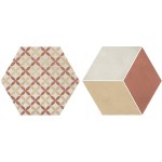 Patchwork tile 25x21,6 Italy, shape: Hexagon 1st choice surface: Matt Mix Esagono, naturale, 9mm, hue: Mix Patchworks Patchwork tile 25x21,6 Italy, shape: Hexagon 1st choice surface: Matt Mix Esagono, naturale, 9mm, hue: Mix Patchworks