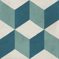 Patchwork tile 20x20 Italy, shape: Square 1st choice surface: Matt cubo, naturale, 9mm, hue: Mix Patchworks