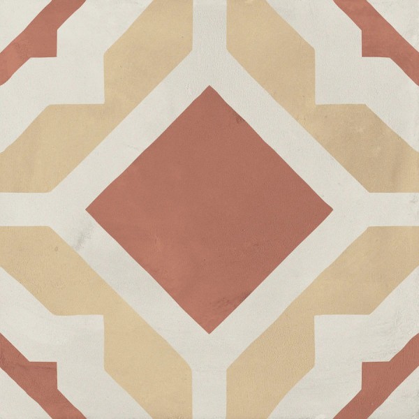 Patchwork tile 20x20 Italy, shape: Square 1st choice surface: Matt Geometria, naturale, 9mm, hue: Mix Patchworks