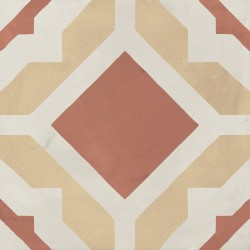 Patchwork tile 20x20 Italy, shape: Square 1st choice surface: Matt Geometria, naturale, 9mm, hue: Mix Patchworks