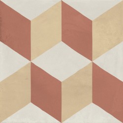 Patchwork tile 20x20 Italy, shape: Square 1st choice surface: Matt cubo, naturale, 9mm, hue: Mix Patchworks