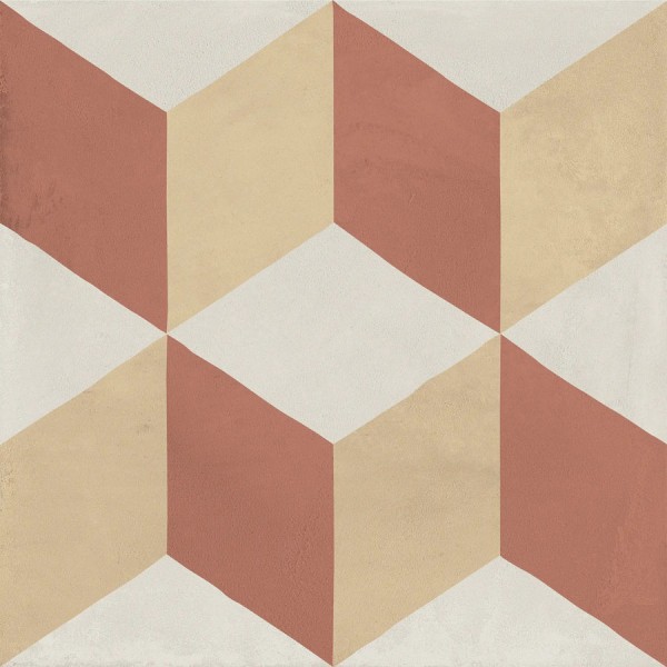 Patchwork tile 20x20 Italy, shape: Square 1st choice surface: Matt cubo, naturale, 9mm, hue: Mix Patchworks