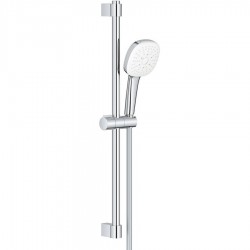 Shower slider rail 60cm material: Brass with hand shower & hose, color: Chrome surface: Glossy Shower slider rails