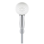 Shower head W/ hose and holder 3 jets, color: Chrome surface: Glossy Hand showers