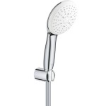 Τηλέφωνο ντους με σπιράλ & στήριγμα 3 ροών με λευκό δίσκο, 8,4 lt/min, 1,50m, χρώμα: Χρωμέ επιφάνεια: Γυαλιστερή Τηλέφωνα