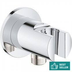 Shower holder Fixed With Outlet elbow material: ABS, color: Chrome surface: Glossy