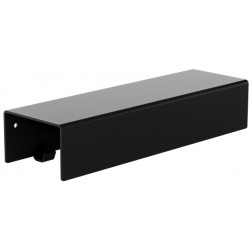 Hook Flat wall mounted material: Brass multi, color: Black surface: Matt Hooks