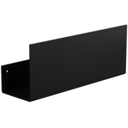 Shelve 30x9,3x12 material: Brass, color: Black surface: Matt Shelves
