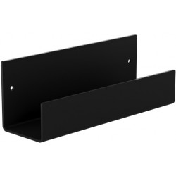 Shelve 25x7,5x9 material: Brass, color: Black surface: Matt Shelves