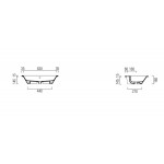 Washbasin Built-in 70x46 material: Porcelain With one hole With overflow, color: White surface: Glossy Built-in Washbasin Built-in 70x46 material: Porcelain With one hole With overflow, color: White surface: Glossy Built-in