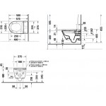 Wall-mounted toilet with shower & toilet seat, style: Wrapover smart toilet Compact 58x37 surface: Glossy, color: White Wall-mounted shower-toilets Wall-mounted toilet with shower & toilet seat, style: Wrapover smart toilet Compact 58x37 surface: Glossy, color: White Wall-mounted shower-toilets