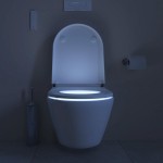 Wall-mounted toilet with shower & toilet seat, style: Wrapover smart toilet Compact 58x37 surface: Glossy, color: White Wall-mounted shower-toilets Wall-mounted toilet with shower & toilet seat, style: Wrapover smart toilet Compact 58x37 surface: Glossy, color: White Wall-mounted shower-toilets