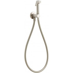 Σύστημα ντους μπιντέ επίτοιχο σταθερής θερμοκρασίας από ορείχαλκο μόνο κρύο νερό, inox finish, χρώμα: Χρωμέ επιφάνεια: Βουρτσισμένη Συστήματα ντους μπιντέ επίτοιχα