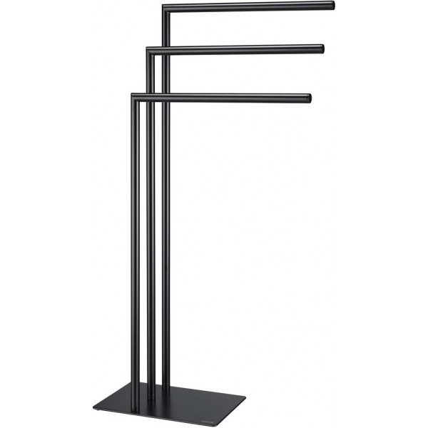 Καλόγερος από ορείχαλκο τριών θέσεων, 49x20x90cm Black Matt, χρώμα: Μαύρο επιφάνεια: Ματ Καλόγεροι