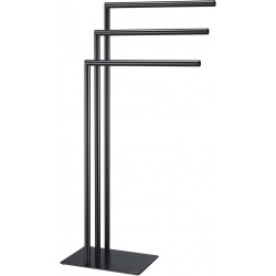 Monk Black Matt material: Brass, color: Black surface: Matt Free standing towel holders