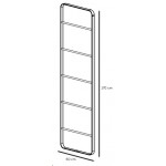 Σκάλα 50x170cm, Black Matt από ορείχαλκο, χρώμα: Μαύρο επιφάνεια: Ματ Σκάλες Σκάλα 50x170cm, Black Matt από ορείχαλκο, χρώμα: Μαύρο επιφάνεια: Ματ Σκάλες