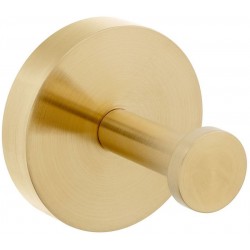 Άγκιστρο από ορείχαλκο μονό brushed gold, χρώμα: Χρυσό επιφάνεια: Βουρτσισμένη Άγκιστρα