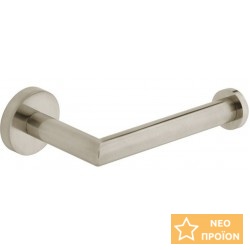 Χαρτοθήκη ανοιχτή από ορείχαλκο brushed nickel, χρώμα: Χρωμέ επιφάνεια: Βουρτσισμένη Χαρτοθήκες