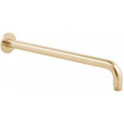 Arm 39cm Round, Brushed Gold Wall-mounted material: Brass, color: Gold surface: Brushed Shower arms