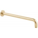 Βραχίονας 39cm Round, Brushed Gold επίτοιχος τύπος από ορείχαλκο, χρώμα: Χρυσό επιφάνεια: Βουρτσισμένη Βραχίονες κεφαλής ντους