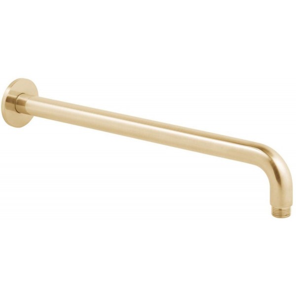 Βραχίονας 39cm Round, Brushed Gold επίτοιχος τύπος από ορείχαλκο, χρώμα: Χρυσό επιφάνεια: Βουρτσισμένη Βραχίονες κεφαλής ντους