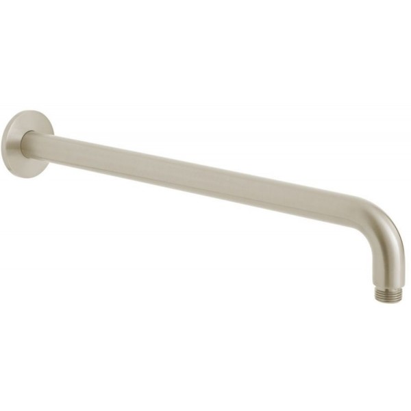 Βραχίονας 39cm Round, Brushed Nickel επίτοιχος τύπος από ορείχαλκο, χρώμα: Χρωμέ επιφάνεια: Βουρτσισμένη Βραχίονες κεφαλής ντους