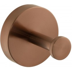 Άγκιστρο από ορείχαλκο μονό brushed bronze, χρώμα: Μπρονζέ επιφάνεια: Βουρτσισμένη Άγκιστρα