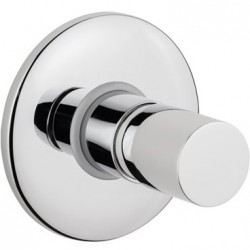 Shower tap Wall-mounted concealed - complete set 1 way material: Brass mixer With plate without hand shower, hose and holder, color: Chrome surface: Glossy Wall-mounted - external part