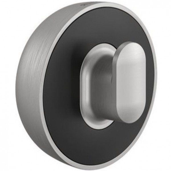 Hook Flat wall mounted material: Brass single black matt/ inox finish, color: Chrome/Black surface: Brushed Hooks Hook Flat wall mounted material: Brass single black matt/ inox finish, color: Chrome/Black surface: Brushed Hooks