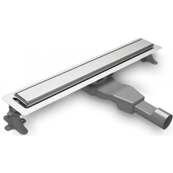 Αυλάκι ντουζιέρας (σχάρα) slim Y6,00 – 8,00 cm από inox 60cm, χρώμα: Χρωμέ Αυλάκια ντουζιέρας