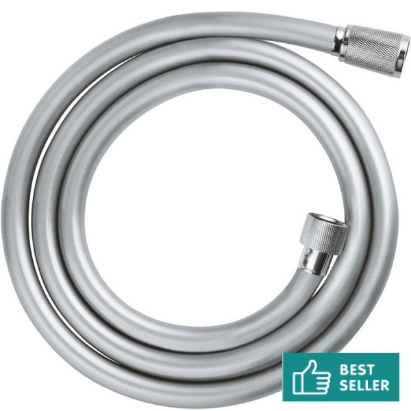 Shower hose 150cm material: Plastic, color: Chrome surface: Matt Shower hoses Shower hose 150cm material: Plastic, color: Chrome surface: Matt Shower hoses