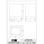 Ποτηροθήκη από ορείχαλκο επικαθήμενος τύπος, χρώμα: Χρωμέ/Λευκό επιφάνεια: Ματ Ποτηροθήκες