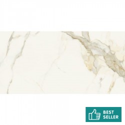 Floor tiles 60x120 Italy velvet, 9mm, style: marble 1st choice rettificato surface: Satin, hue: White/Beige