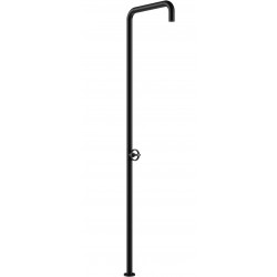 Column outdoor shower material: Inox, color: Black surface: Matt Outdoor shower columns