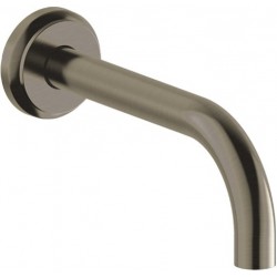 Spout (Nozzle) 20,8cm Wall-mounted Black Brushed material: Brass, color: Black surface: Brushed Bath spouts